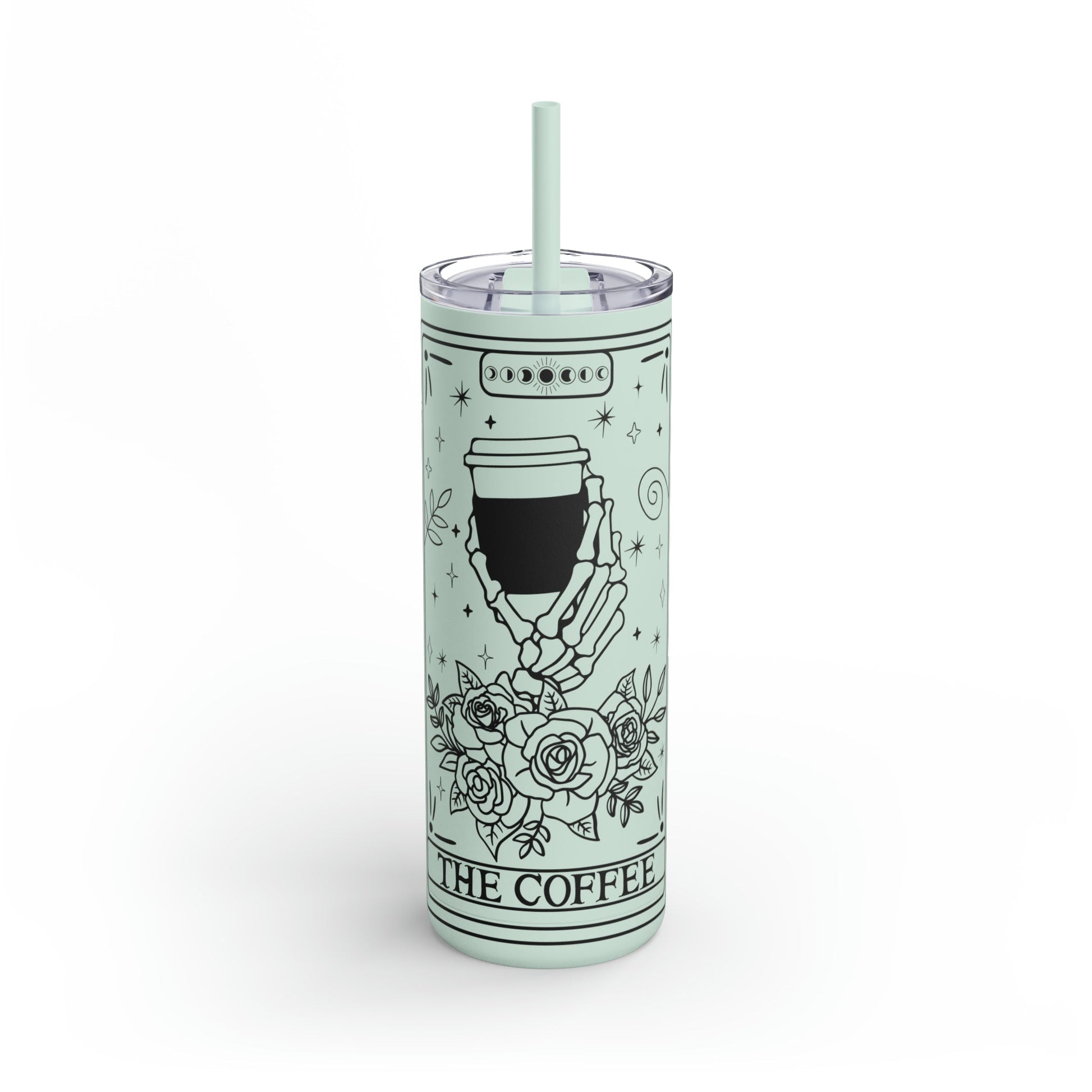 The Coffee Tarot Maars Maker Skinny Matte Tumbler, 20oz - Moon & Starr Handcrafted Jewelry && More!