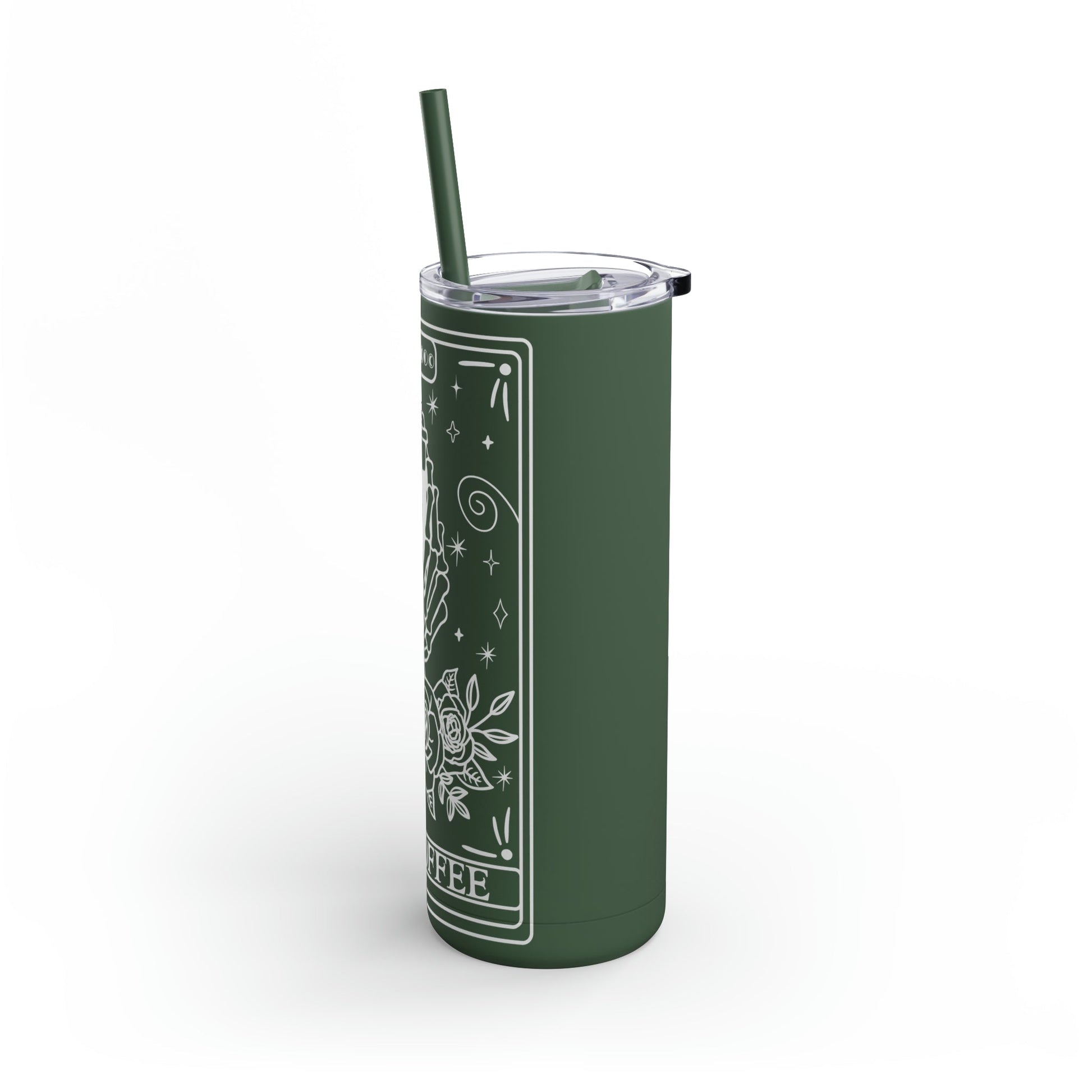 The Coffee Tarot Maars Maker Skinny Matte Tumbler, 20oz - Moon & Starr Handcrafted Jewelry && More!