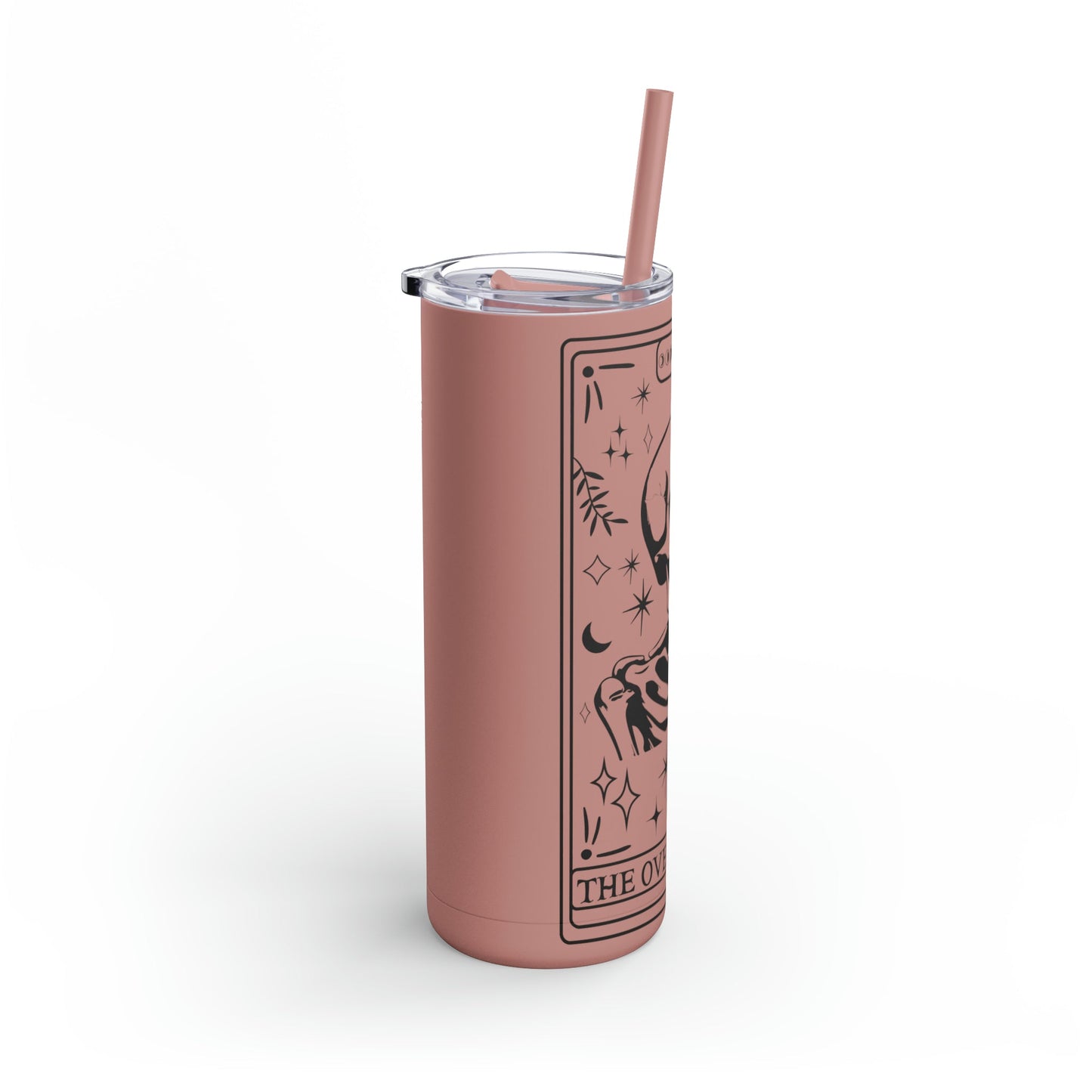 The Overthinker Tarot Maars Maker Skinny Matte Tumbler, 20oz - Moon & Starr Handcrafted Jewelry && More!