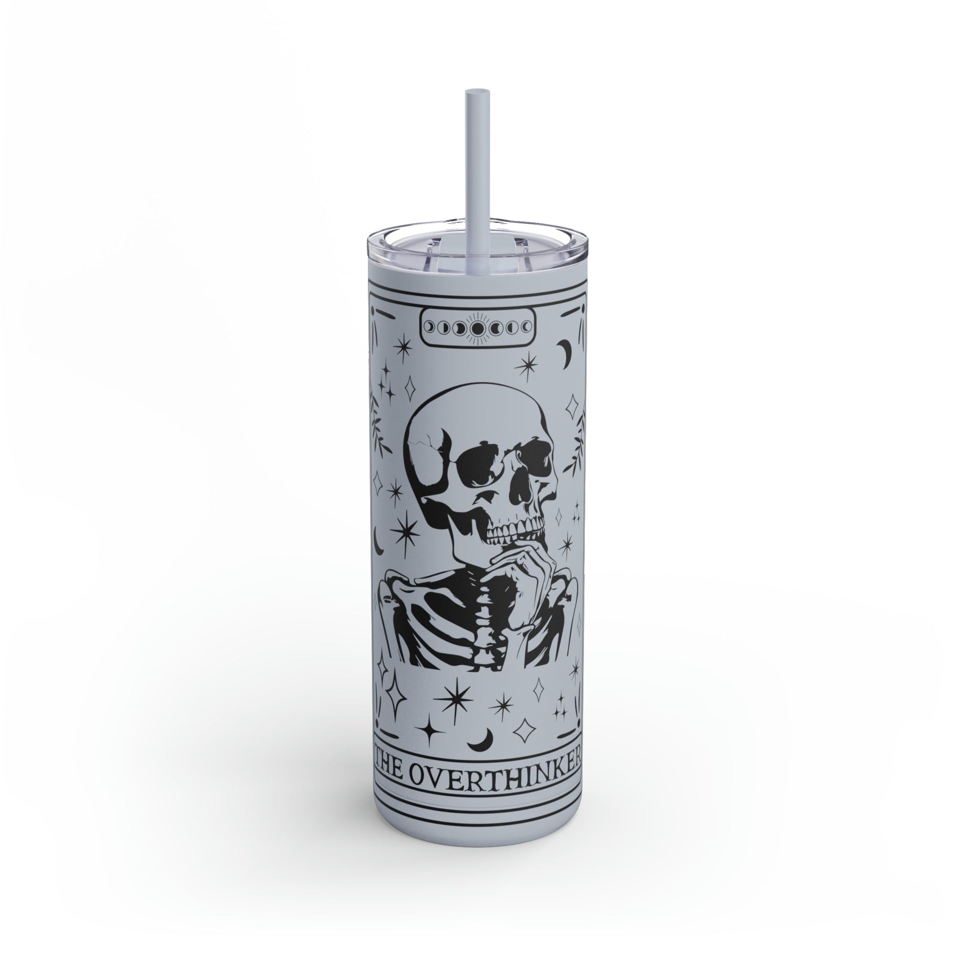 The Overthinker Tarot Maars Maker Skinny Matte Tumbler, 20oz - Moon & Starr Handcrafted Jewelry && More!