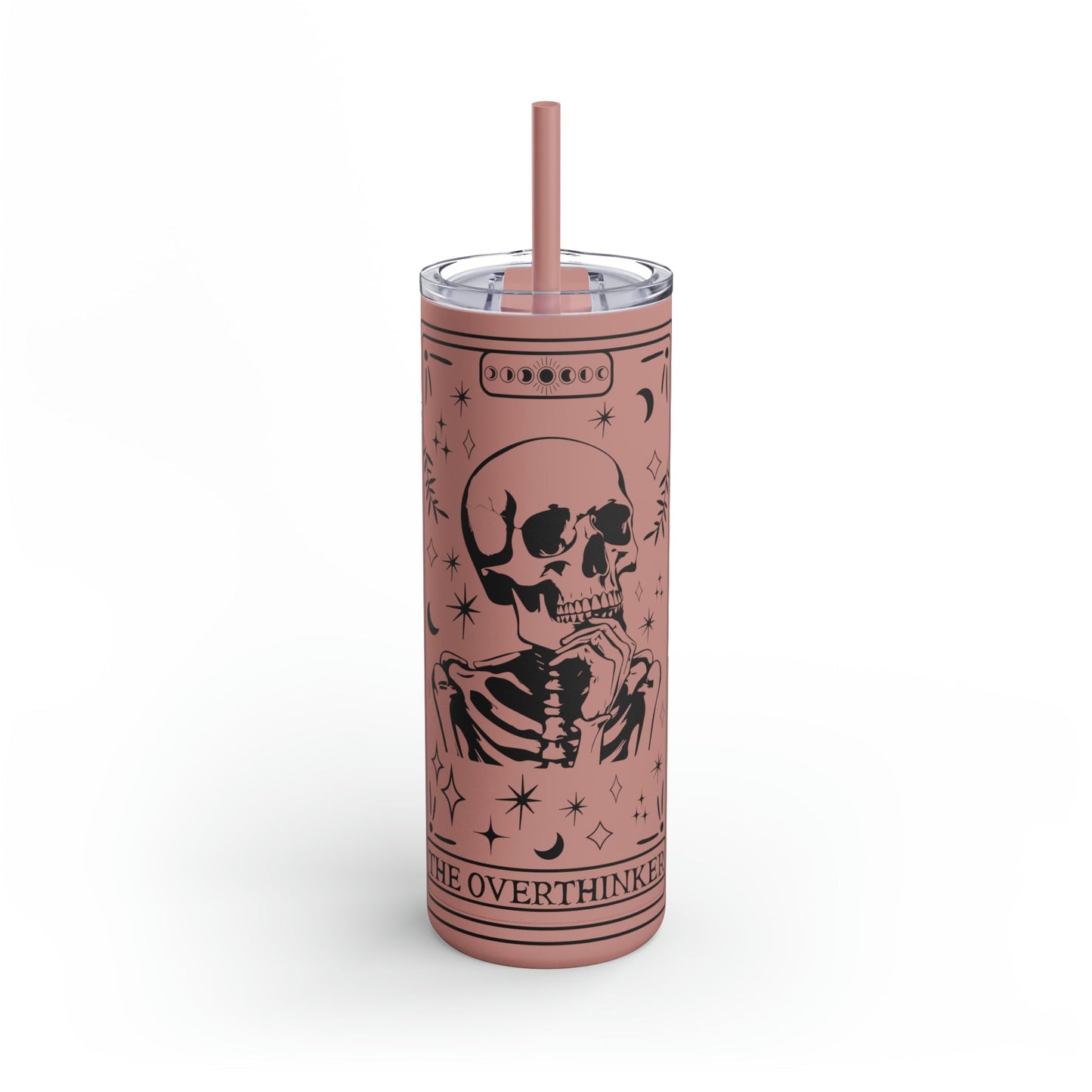 The Overthinker Tarot Maars Maker Skinny Matte Tumbler, 20oz - Moon & Starr Handcrafted Jewelry && More!