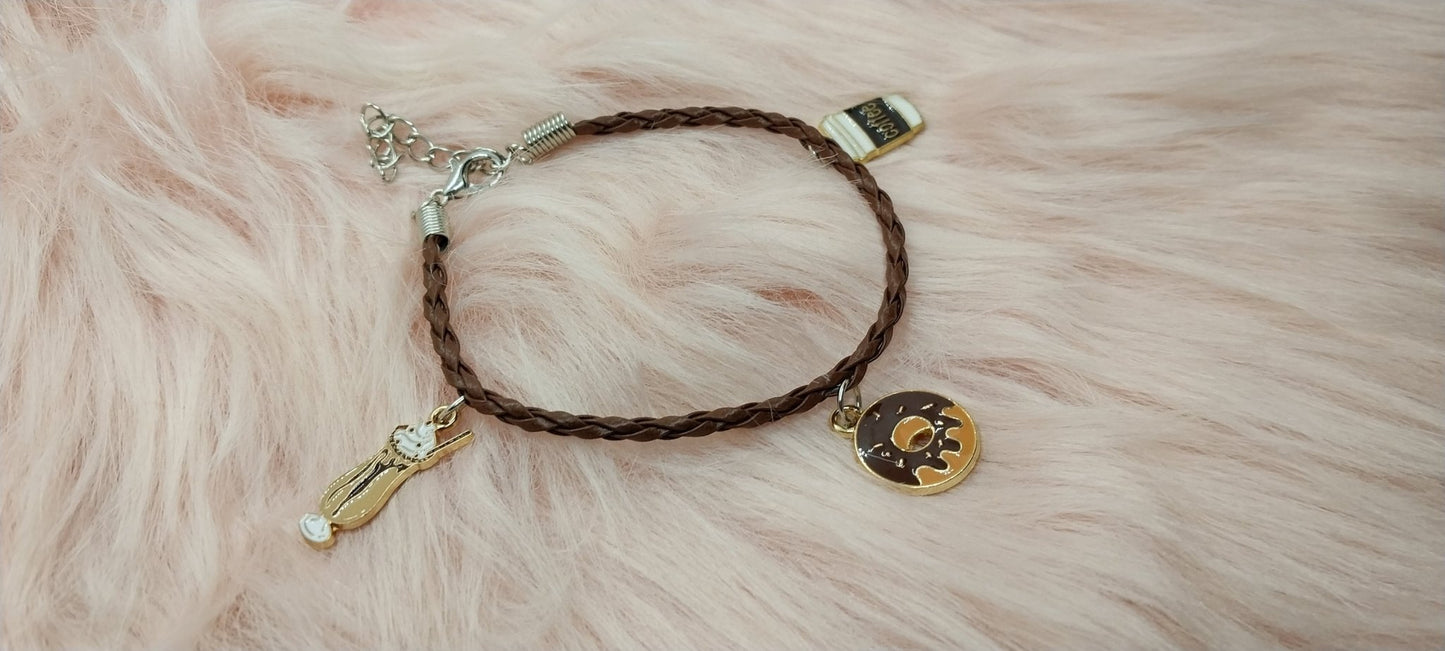 Unique Coffee and Donuts Charm Bracelet For Women, Gifts For Her, Handmade Charm Bracelets For Coffee Lovers - Moon & Starr Handcrafted Jewelry && More!