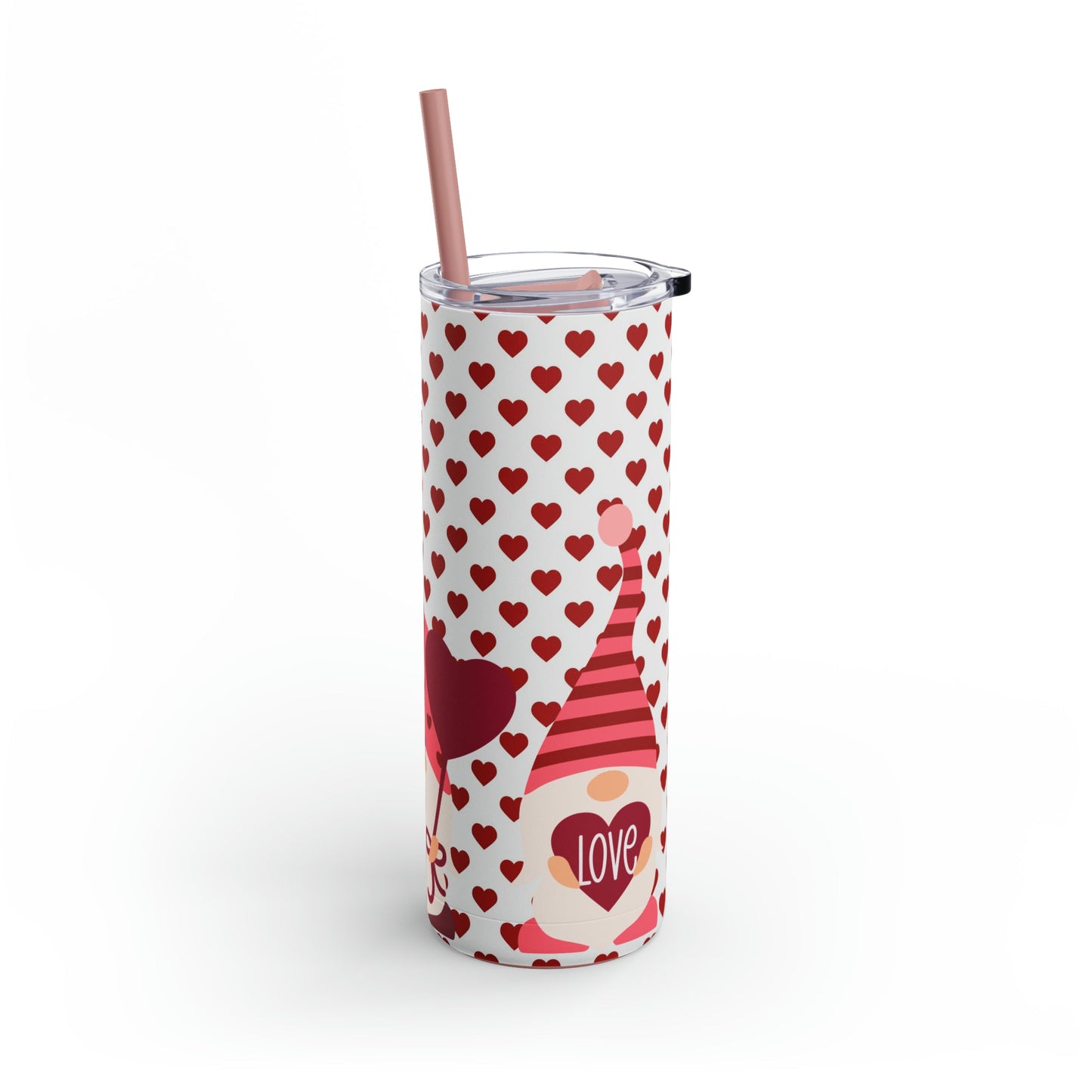 Valentines Gnomes Maars Maker Skinny Matte Tumbler, 20oz - Moon & Starr Handcrafted Jewelry && More!