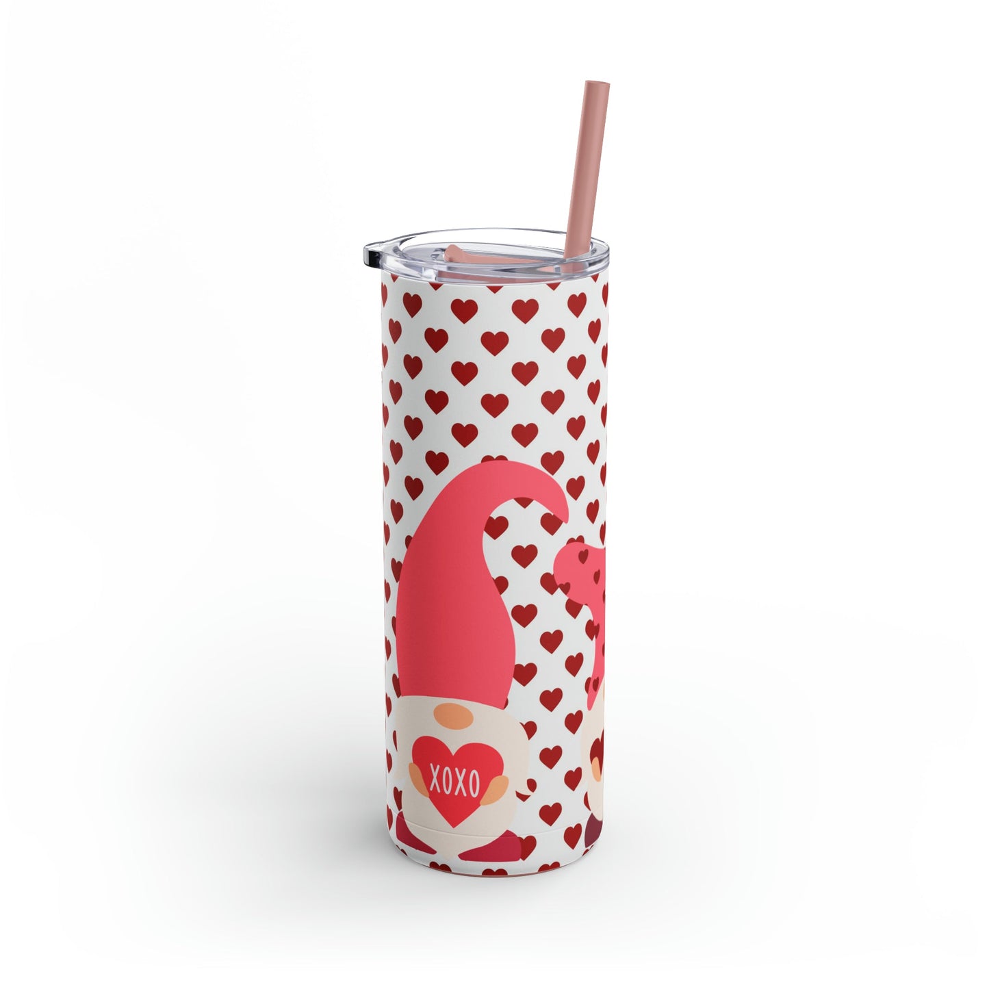 Valentines Gnomes Maars Maker Skinny Matte Tumbler, 20oz - Moon & Starr Handcrafted Jewelry && More!