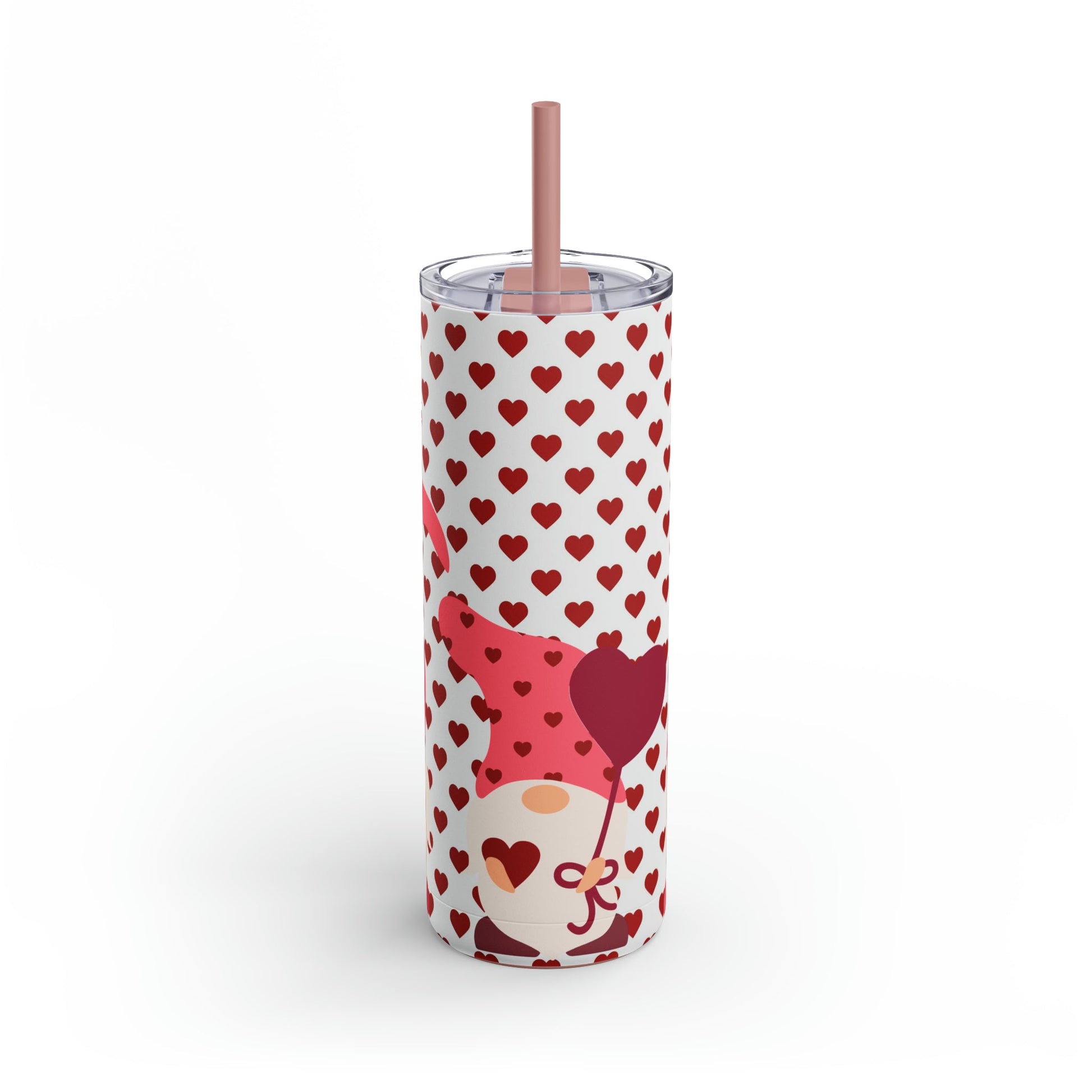 Valentines Gnomes Maars Maker Skinny Matte Tumbler, 20oz - Moon & Starr Handcrafted Jewelry && More!