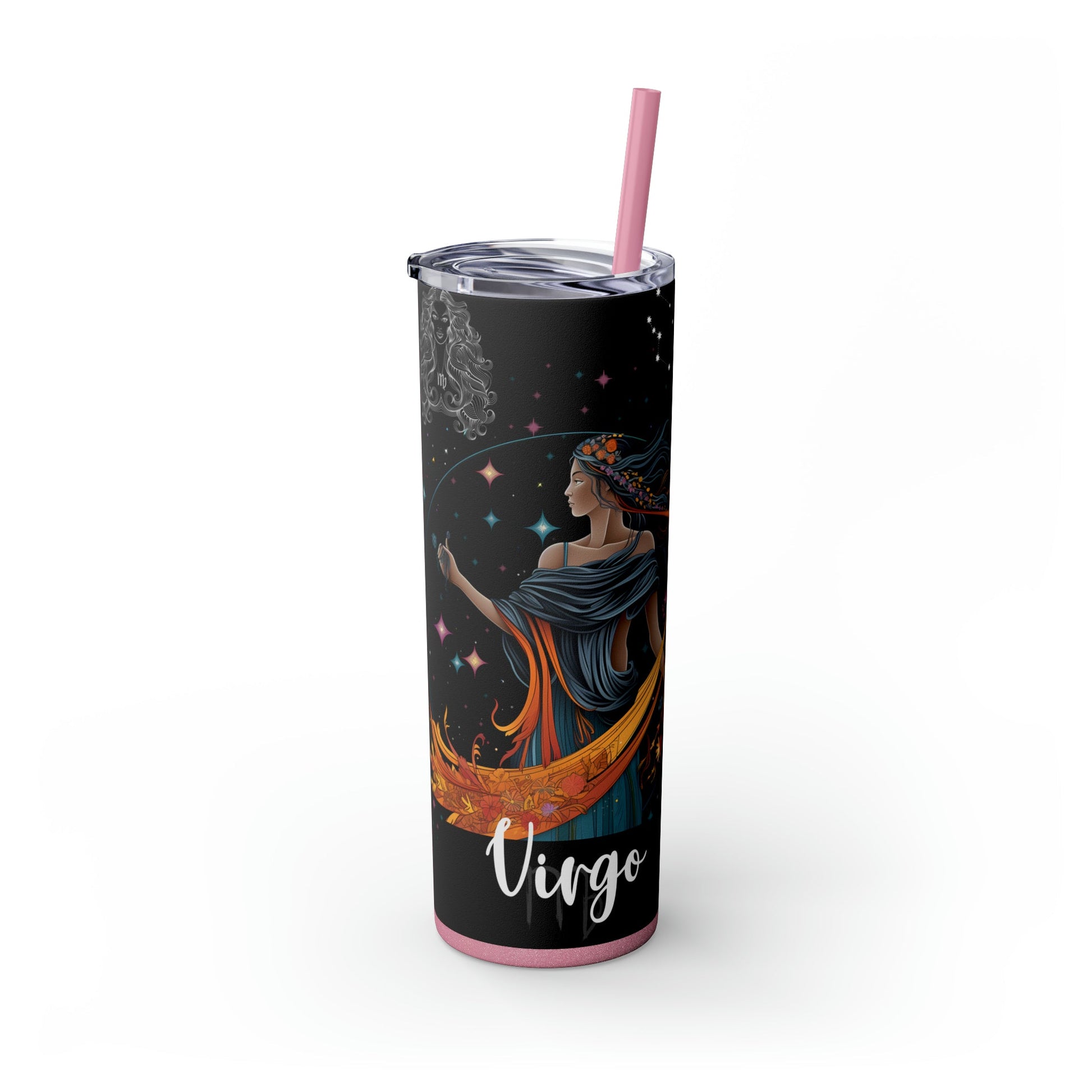 Virgo Nutrition Facts Skinny Tumbler with Straw, 20oz - Moon & Starr Handcrafted Jewelry && More!