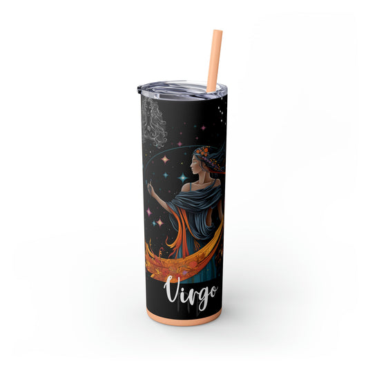 Virgo Nutrition Facts Skinny Tumbler with Straw, 20oz - Moon & Starr Handcrafted Jewelry && More!