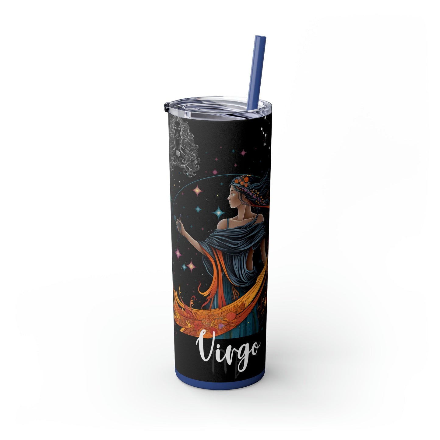 Virgo Nutrition Facts Skinny Tumbler with Straw, 20oz - Moon & Starr Handcrafted Jewelry && More!