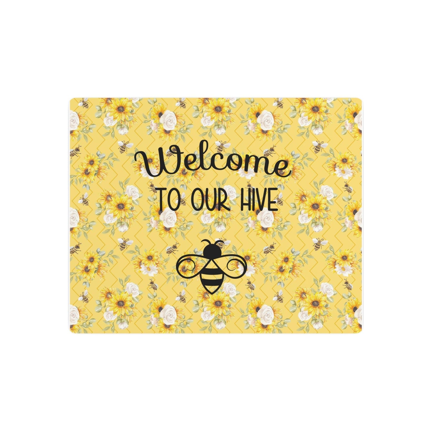 "Welcome to our hive" Honey Bee Metal Art Sign - Moon & Starr Handcrafted Jewelry && More!