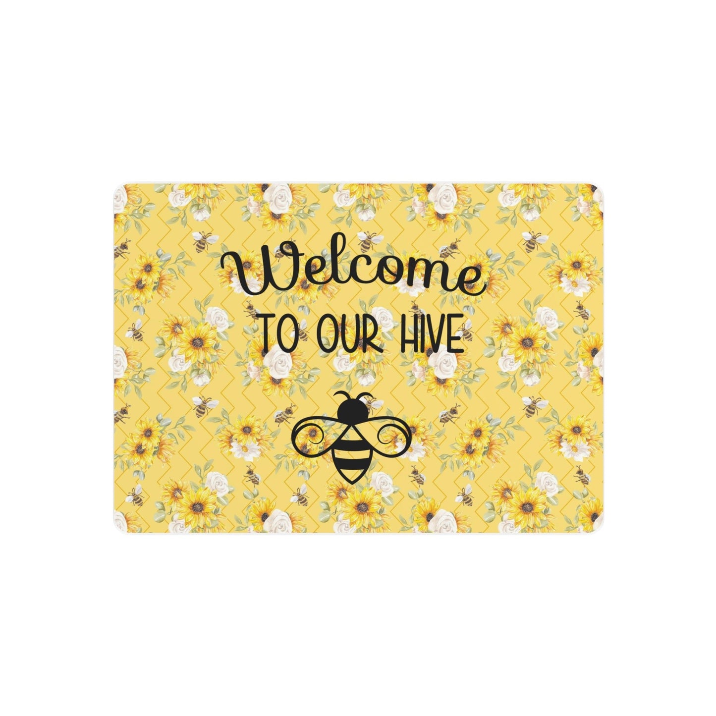 "Welcome to our hive" Honey Bee Metal Art Sign - Moon & Starr Handcrafted Jewelry && More!