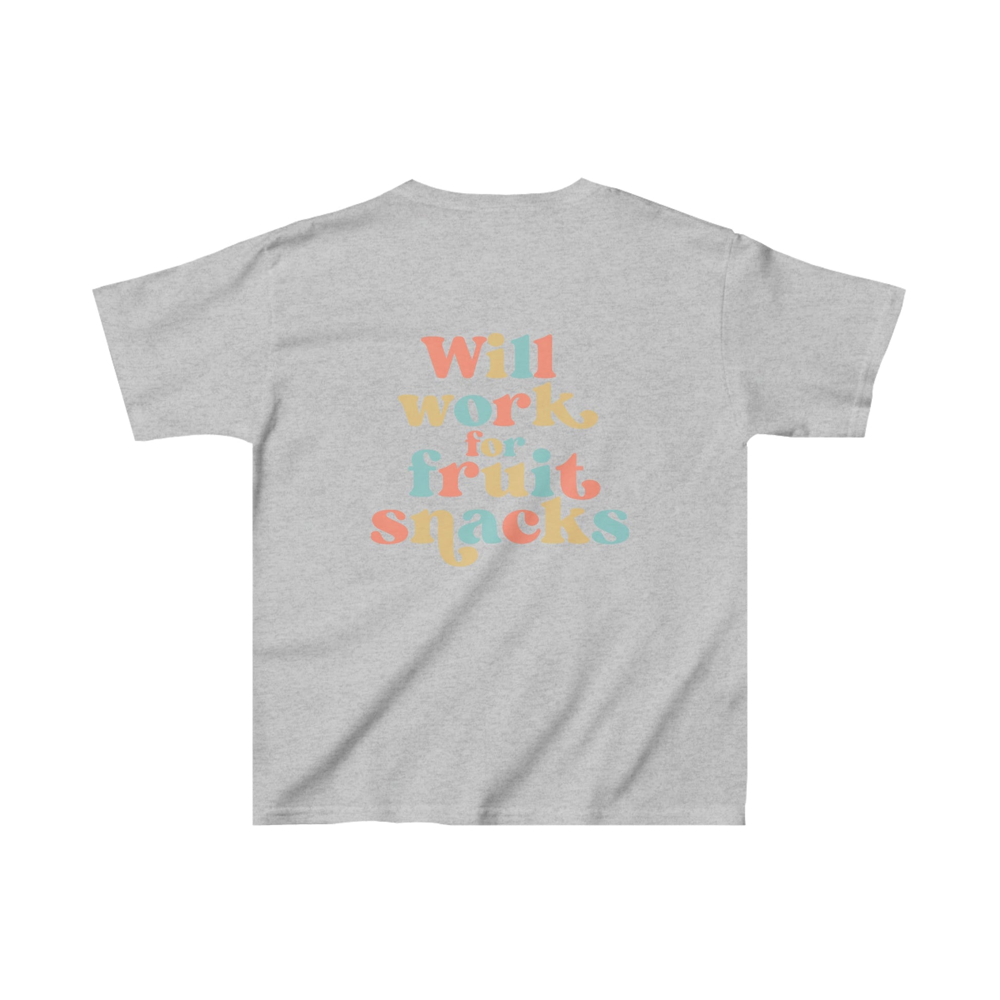 "Will Work For Fruit Snacks" Kids Heavy Cotton™ Tee - Moon & Starr Handcrafted Jewelry && More!